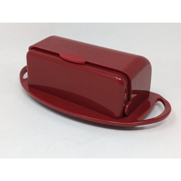 Kitchen Concepts Unlimited "Better Dish" Butterie Flip-Top Butter Dish Red - Picture 5 of 8